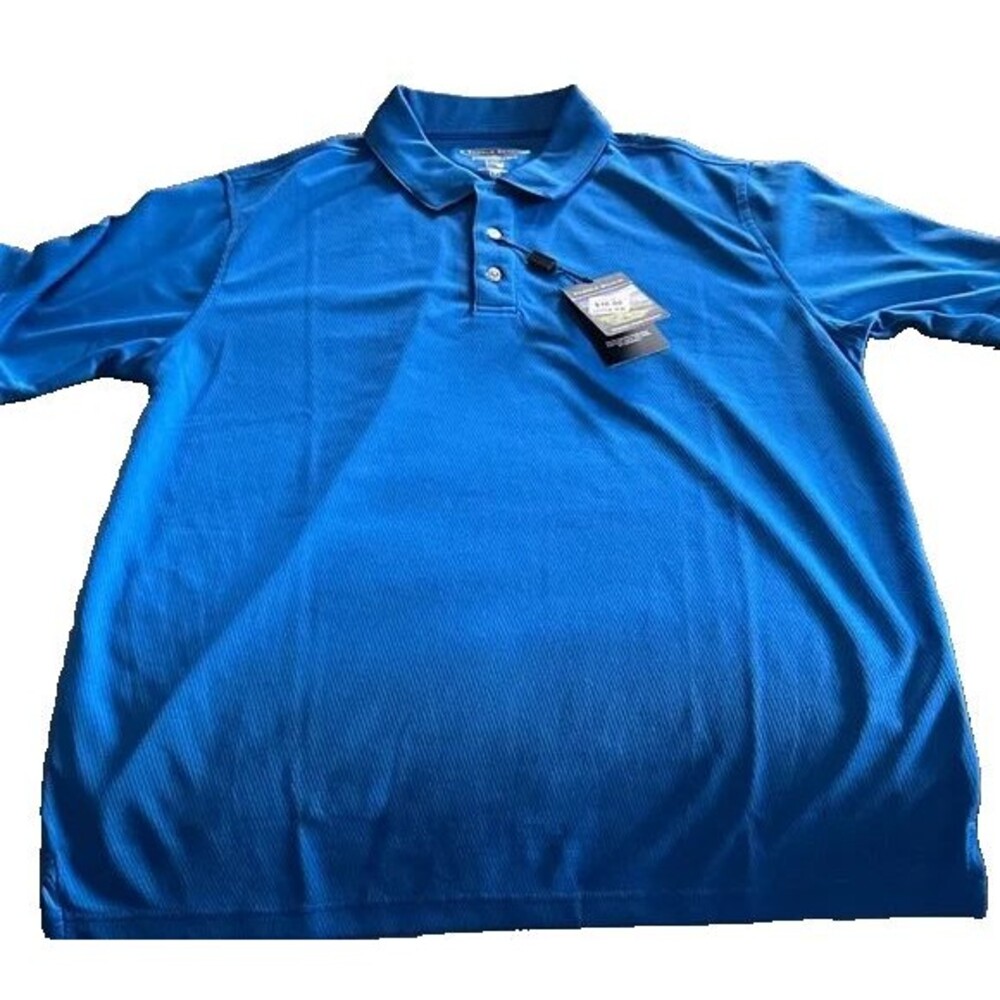 Pebble Beach Primier Performance Golf  Polo - Brand New -  Medium - Blue